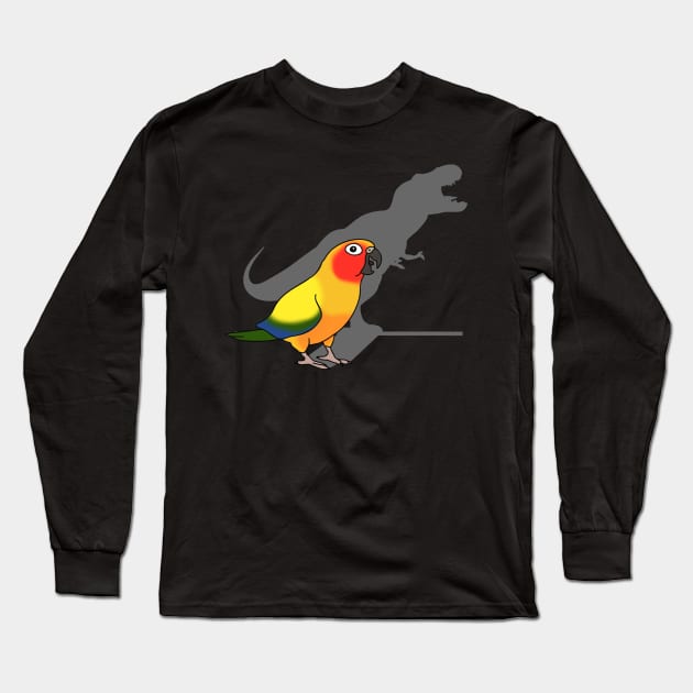 t-rex shadow - sun conure Long Sleeve T-Shirt by FandomizedRose